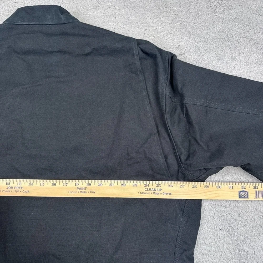 Vintage Carhartt Jacket Mens 2XL Black Detroit J200 BLK‎ Blanket Lined USA Union